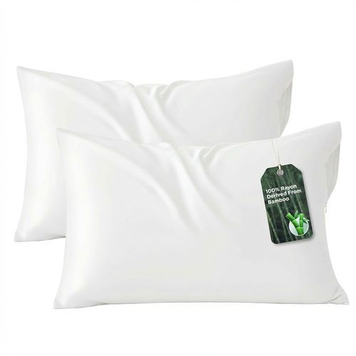 Bedsure Bamboo Zipper Pillowcase